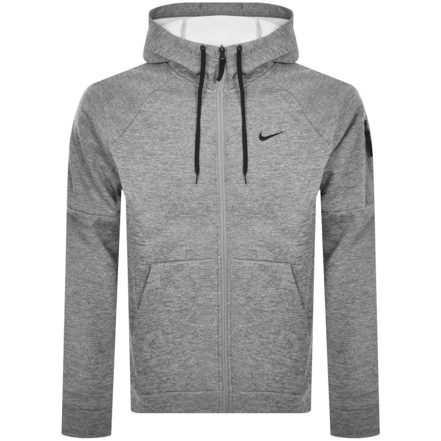 Mens nike grey zip up hoodie clearance